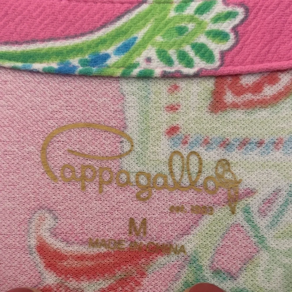 Pappagallo Pink and Green Floral Kids Dress